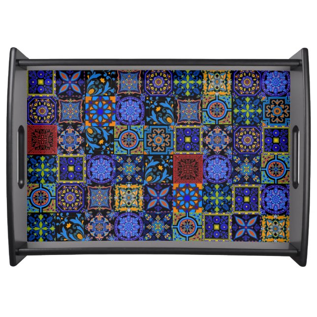 Mexican Talavera Tiles Serving Tray (Front)