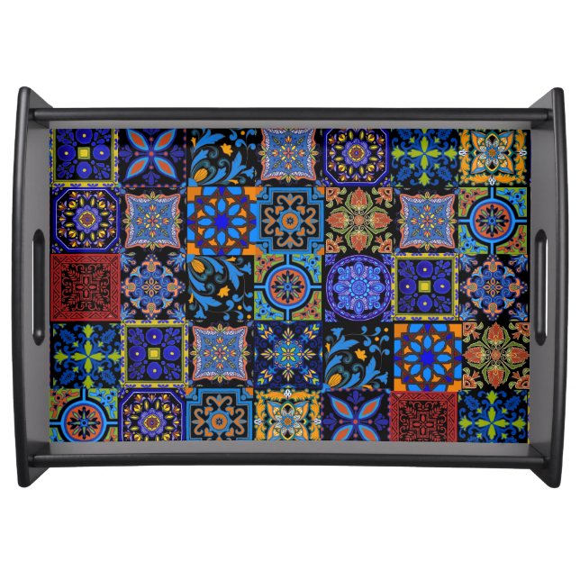 Mexican Talavera Tiles Serving Tray (Front)