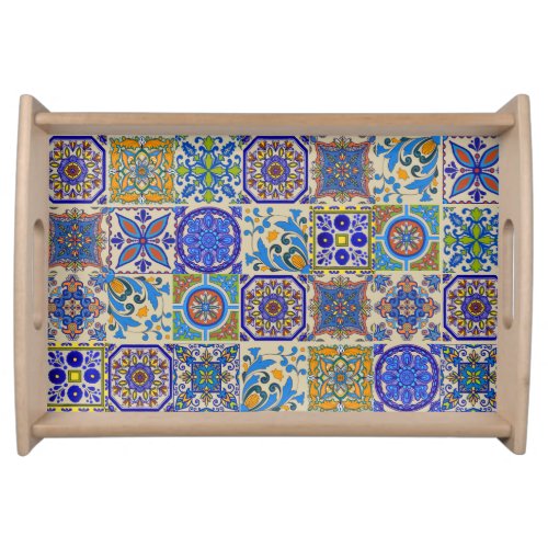 Mexican Talavera Tiles Serving Tray