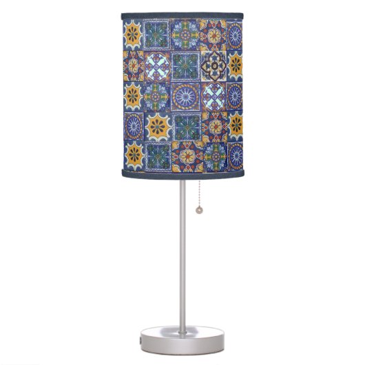 Mexican Talavera Tiles Table Lamp (Left)
