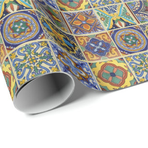 Mexican Talavera Tiles Wrapping Paper