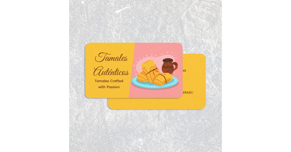 Mexican Tamales Business Card | Zazzle