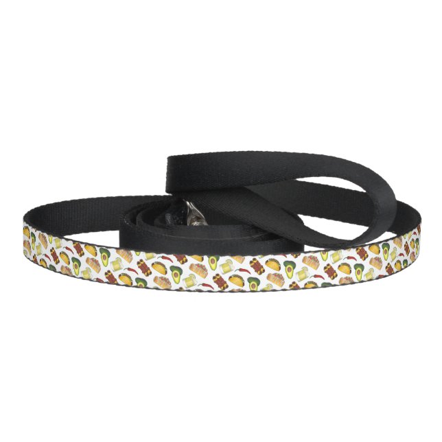 Mexican Tex Mex Food Taco Enchilada Chimichanga Pet Leash (Handle)