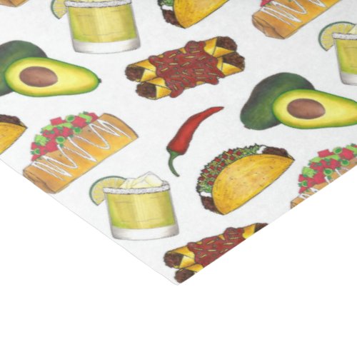 Mexican Tex Mex Food Taco Enchilada Chimichanga Tissue Paper