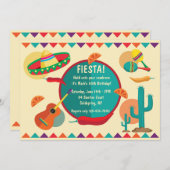 Mexican Theme Birthday Party Invitation (Front/Back)