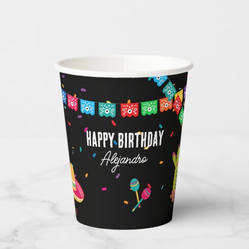 Mexican Theme Fiesta Birthday Party Paper Cups