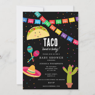 Mexican Theme Fiesta - Taco Bout a Baby Shower Invitation