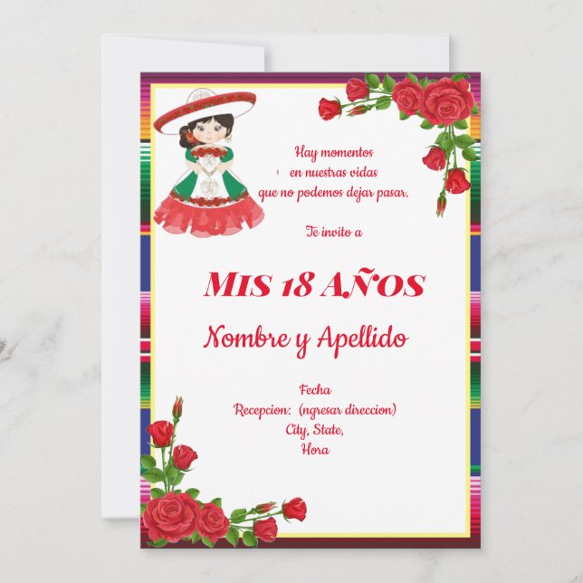 Mexican Theme Invitation (Front)