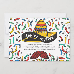 Mexican Theme Rehearsal Dinner Invitation