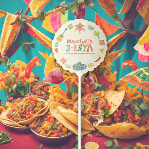 Mexican Themed 3-Esta Third Birthday Balloon