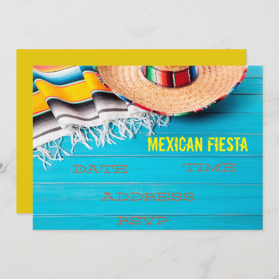 Mexican themed party Fiesta Invitation Zazzle