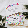 Mexican Themed Wedding Thank you card