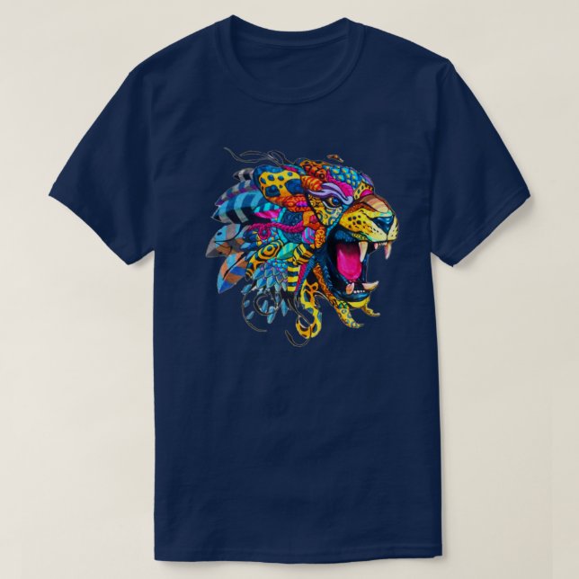 Mexican Tiger Alebrije  T-Shirt (Design Front)