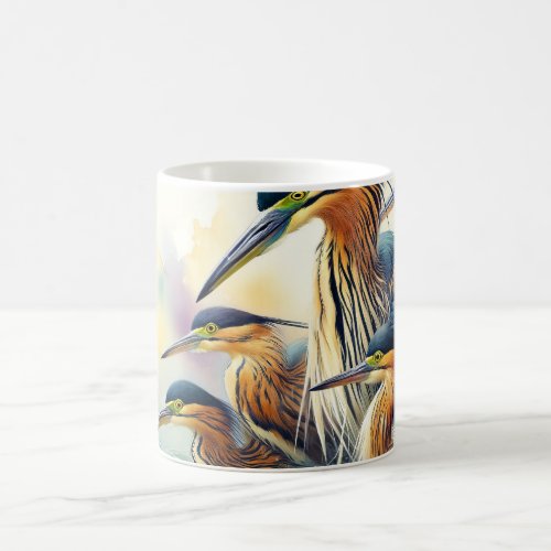 Mexican Tiger Herons 280524AREF104 _ Watercolor Coffee Mug