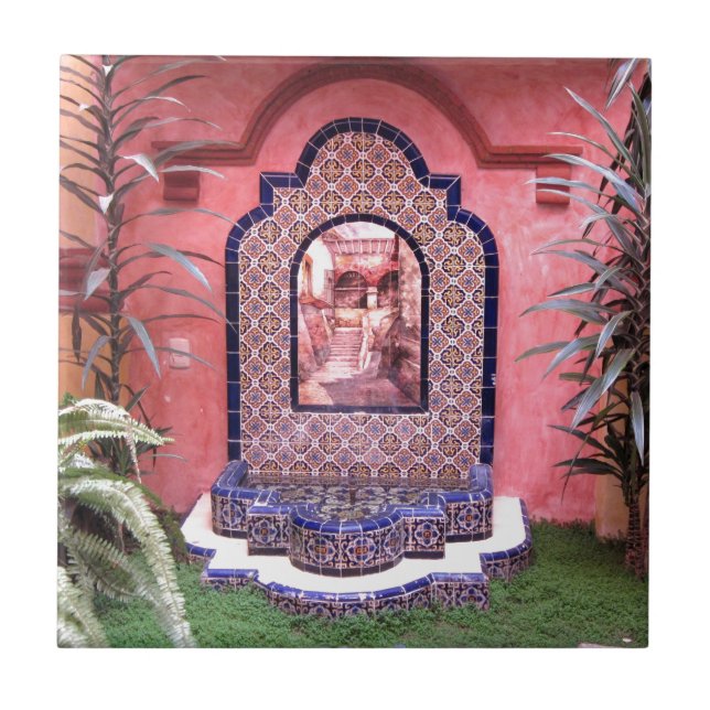 Mexican Tile Fountain (Front)