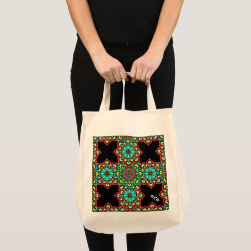 Mexican Tile Style Cross 2 Tote