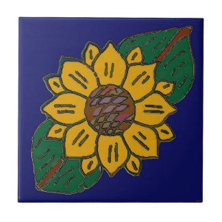 Mexican Tile, Sunflower Ceramic Tile