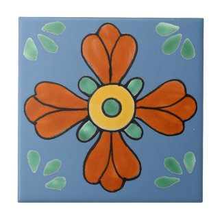 Mexican Tile, Western Flower, Ceramic Tile