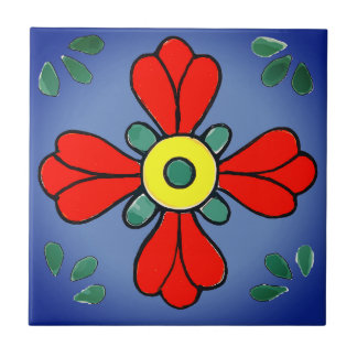 Mexican Tile, Western Flower, Ceramic Tile