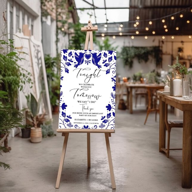 Mexican Tonight we celebrate wedding rehearsal Foam Board (Creator Uploaded)