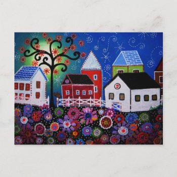 Mexican Town  Postcard by prisarts at Zazzle