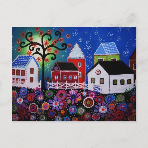 MEXICAN TOWN  POSTCARD