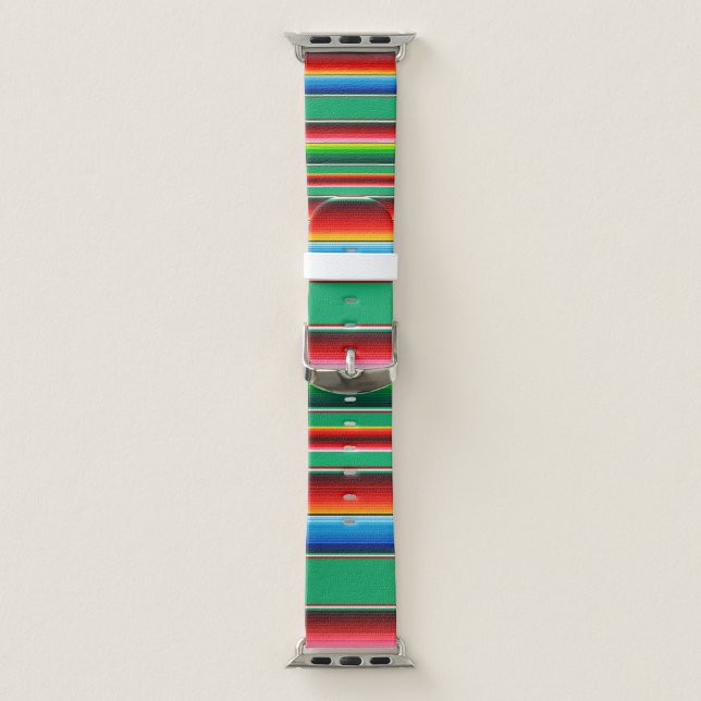 Mexican Traditional Colorful Zarape Watch Band (Band)