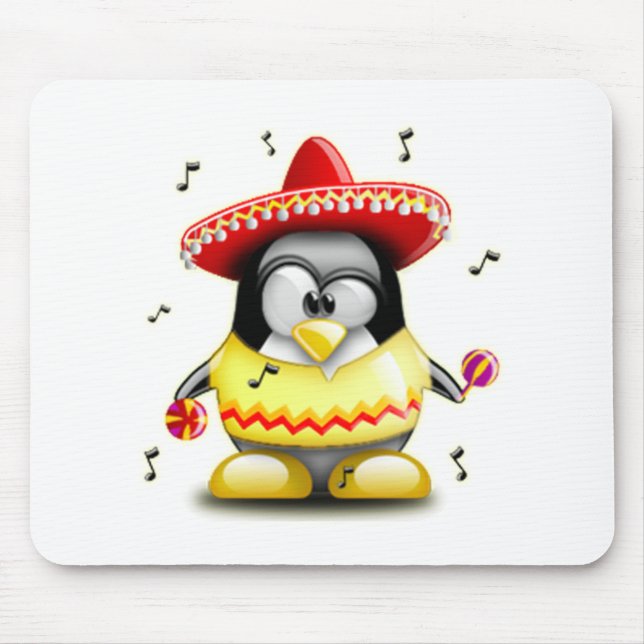 Mexican Tux Mouse Pad (Front)