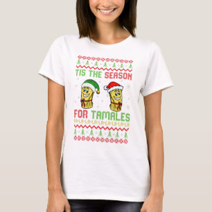 Mexican Ugly Christmas Tis the season for tamales T-Shirt