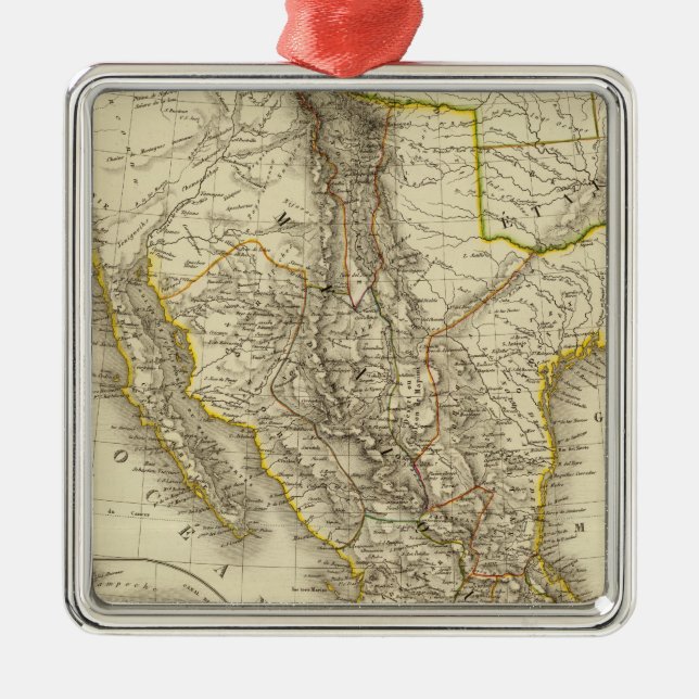 Mexican United States, Central America Metal Ornament (Front)