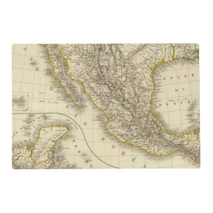 Mexican United States, Central America Placemat