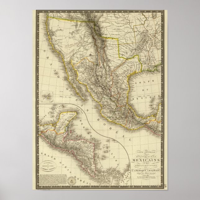 Mexican United States, Central America Poster (Front)