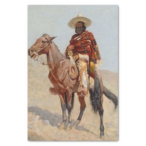 Mexican Vaquero Horseman by Frederick Remington Tissue Paper