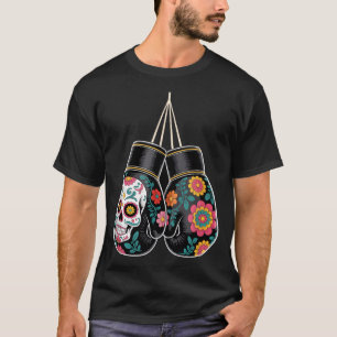 Mexican Vintage Style Boxing Gloves Aztec Mayan T-Shirt