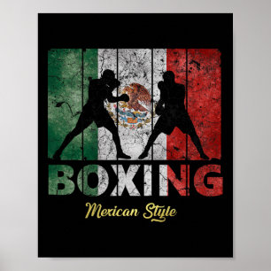 Mexican Vintage Style Boxing Great Boxing  Poster