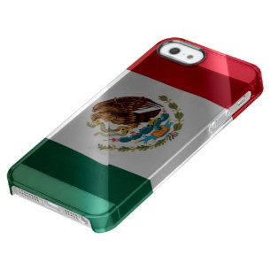Mexican waving flag - clear iPhone SE/5/5s case