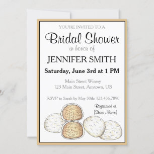 Mexican Wedding Cookies Bridal Shower Engagement Invitation