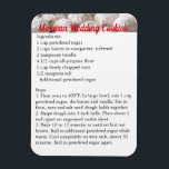 Mexican Wedding Cookies Recipe Magnet Fridge<br><div class="desc">This is the recipe for "Mexican Wedding Cookies" that has been used by my family since forever. Every year I have to call my mom and beg her to tell me the ingredients because I am TERRIBLE about keeping track of recipes. So I decided that I would make myself a...</div>
