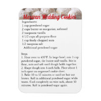 Mexican Wedding Cookies Recipe Magnet Fridge