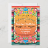 Mexican Wedding Rug and Floral invitation (Front)