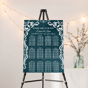 Mexican Wedding Seating Chart Sign for Reception