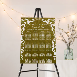 Mexican Wedding Seating Chart Sign for Reception