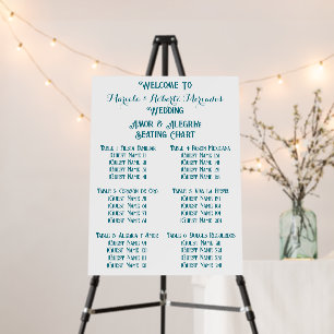 Mexican Wedding Seating Chart Template Foam Board