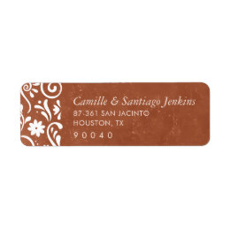Mexican Wedding Terracotta Label