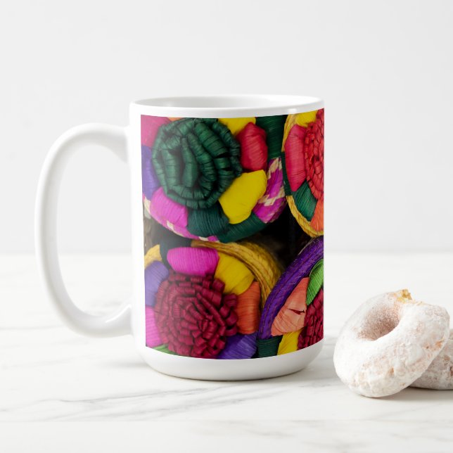 Mexican Wicker Boxes Coffee Mug (With Donut)