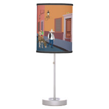 Mexican with a donkey in town