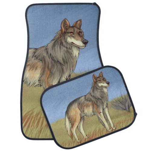 Mexican Wolf Car Floor Mat