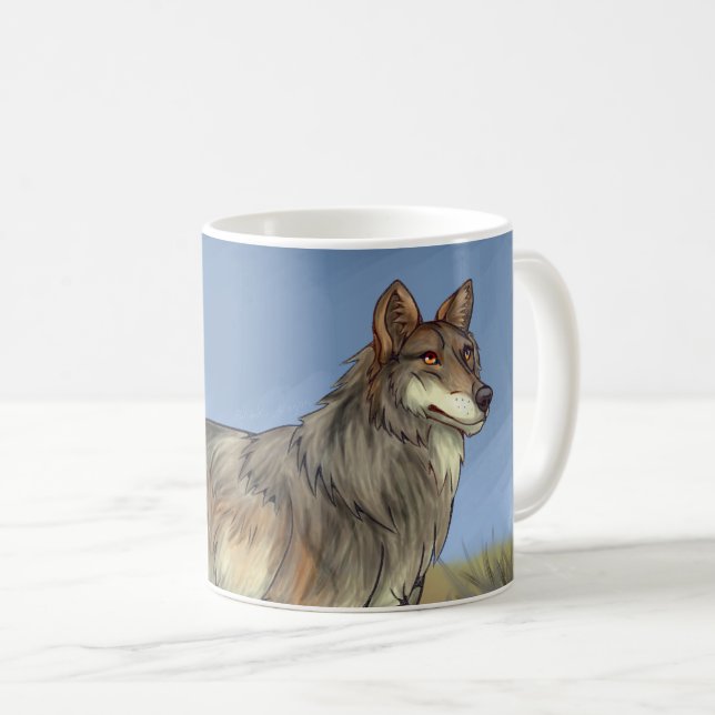 Mexican Wolf Coffee Mug (Front Right)