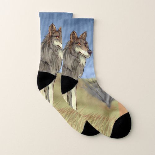 Mexican Wolf Socks