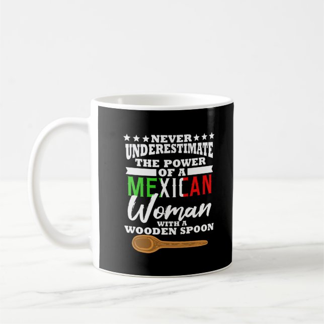 Mexican Woman Funny Latina Mom Gift Coffee Mug (Left)